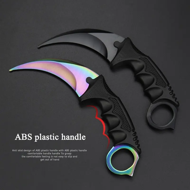 Kalambit Fixed Blade Never Fade Combat Croissant Knife Camp EDC Role-playing Tool Cool Colorful Training Outdoor Survival
Kalambit Fixed Blade Never Fade Combat Croissant Knife Camp EDC Role-playing Tool Cool Colorful Training Outdoor Survival