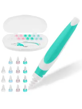 Ear Cleaner Kit Spiral Silicone Intelligent Earwax Remover with 16 Replacement Heads Safe and Soft Spiral Ear Wax Removal Kit fo
Ear Cleaner Kit Spiral Silicone Intelligent Earwax Remover with 16 Replacement Heads Safe and Soft Spiral Ear Wax Removal Kit fo