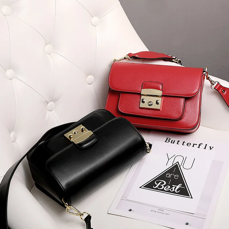 A Generation of Fat 2019 New Style Wide-Strap WOMEN'S Bag Square Sling Bag Genuine Leather Lock Korean-style Crossbody Bag Whole
A Generation of Fat 2019 New Style Wide-Strap WOMEN'S Bag Square Sling Bag Genuine Leather Lock Korean-style Crossbody Bag Whole