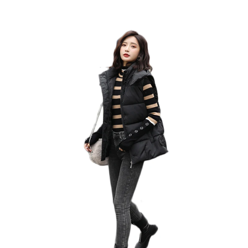 Women's Down Cotton Vest Short 2021 New Autumn And Winter Korean Fashion Vest Wear All-Match Waistcoat Vest Jacket Y546
Women's Down Cotton Vest Short 2021 New Autumn And Winter Korean Fashion Vest Wear All-Match Waistcoat Vest Jacket Y546