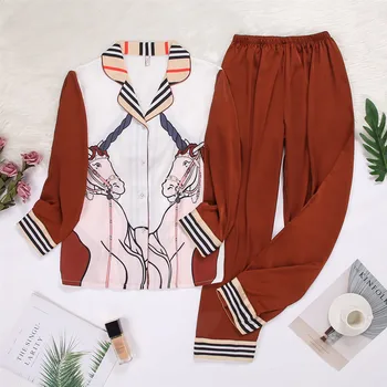 2020 Long Sleeve Women Pajamas Set Fashion Lovely Print Homewear Leisure Clothes Women Long Pant Pyjamas Sets Nightwear
2020 Long Sleeve Women Pajamas Set Fashion Lovely Print Homewear Leisure Clothes Women Long Pant Pyjamas Sets Nightwear