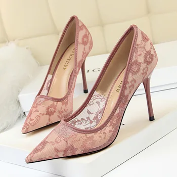 2020 Summer Women 10cm High Heels Female Escarpins Wedding Mesh Pumps Size 40 Ladies Purple Pumps Heels Female Scarpins Shoes 
2020 Summer Women 10cm High Heels Female Escarpins Wedding Mesh Pumps Size 40 Ladies Purple Pumps Heels Female Scarpins Shoes