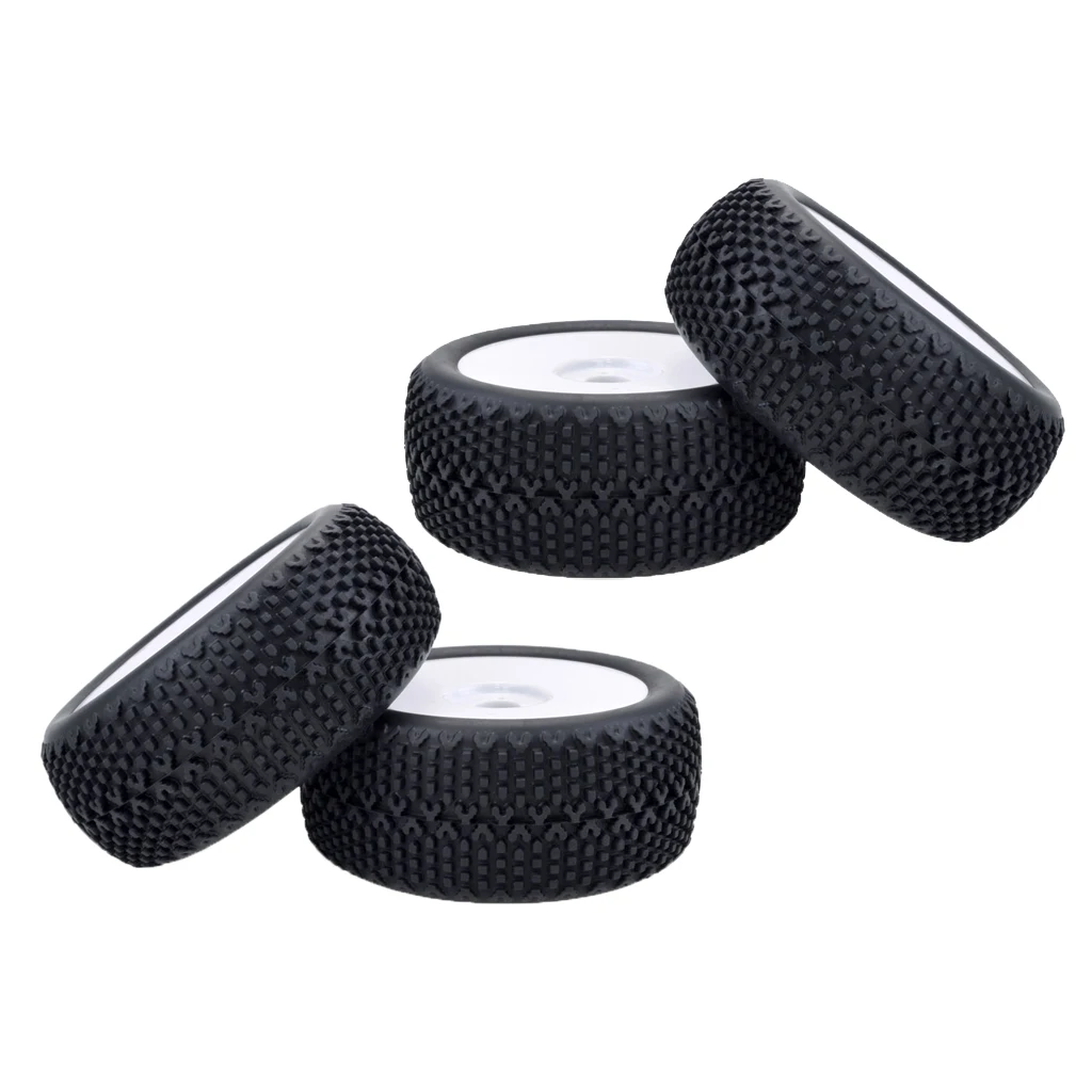 4 Pieces 1:8 RC Truggy Off-Road Car Tyre Tire Wheel Rim forRacing HPI HSP Refit Parts 4 Pieces 1:8 RC Truggy Off-Road Car Tyre Tire Wheel Rim forRacing HPI HSP Refit Parts