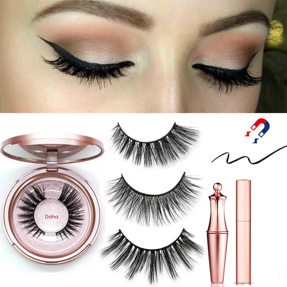 Magnetic False Eyelashes Full Eye 5 Magnet Reusable Fake Eyelashes Natural Soft Eyelashes Extension Magnetic Eyelash Kit No Glue
Magnetic False Eyelashes Full Eye 5 Magnet Reusable Fake Eyelashes Natural Soft Eyelashes Extension Magnetic Eyelash Kit No Glue