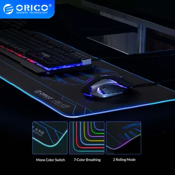 ORICO Large Gaming Mouse Pad RGB Thick Rubber Mouse Pad Computer Mousepad Desk Keyboard Mirco USB Pads With LED Backlit Mice Mat
ORICO Large Gaming Mouse Pad RGB Thick Rubber Mouse Pad Computer Mousepad Desk Keyboard Mirco USB Pads With LED Backlit Mice Mat