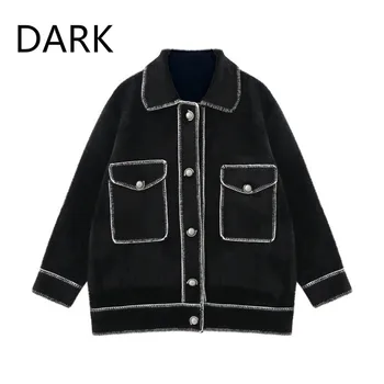 2020 Autumn Gold Mink Velvet Sweater Imitation Mink Velvet Jacket Female Thickened Contrast Stitching Small Fragrant Wind Coat
2020 Autumn Gold Mink Velvet Sweater Imitation Mink Velvet Jacket Female Thickened Contrast Stitching Small Fragrant Wind Coat