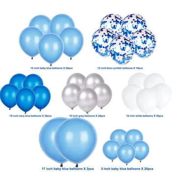 135pcs Balloon Garland Arch Kit 12in Blue Silver White Latex air Balloons Pack Birthday Wedding Party Decor Supplies Balloon Set
135pcs Balloon Garland Arch Kit 12in Blue Silver White Latex air Balloons Pack Birthday Wedding Party Decor Supplies Balloon Set