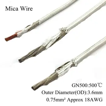 18AWG 0.75 Square Mica Wire Glass Fiber Braid Tape GN500 Copper High Temperature Mica Wrap Cable Heat Resistant 0.75mm2 0.75mm
18AWG 0.75 Square Mica Wire Glass Fiber Braid Tape GN500 Copper High Temperature Mica Wrap Cable Heat Resistant 0.75mm2 0.75mm