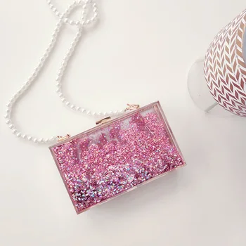 Summer Messenger Bag Transparent Acrylic Quicksand Liquid Small Square Pack Fairy Small Fresh Joker Shoulder Chain Bag
Summer Messenger Bag Transparent Acrylic Quicksand Liquid Small Square Pack Fairy Small Fresh Joker Shoulder Chain Bag