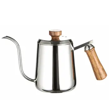 1pc 350ml/600ml Stainless Steel Coffee Pot Gooseneck Kettle Hand Drip Coffee Pot Wooden Handle Coffee Tea Pot For Barista
1pc 350ml/600ml Stainless Steel Coffee Pot Gooseneck Kettle Hand Drip Coffee Pot Wooden Handle Coffee Tea Pot For Barista