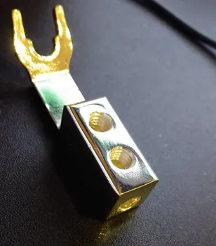 P-009 Australia plug Wang Bocchino speaker cable Y plug Ginza FM32, through the fax-like sound quality AQ flagship Queen plug 
P-009 Australia plug Wang Bocchino speaker cable Y plug Ginza FM32, through the fax-like sound quality AQ flagship Queen plug