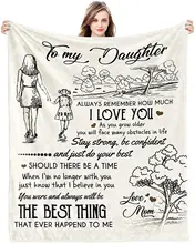 Throw Blanket - to my daughter blanket Fleece Throw Blanket,Super Soft Ultra-Soft Micro Fleece Blanket for Bedroom SOFE Couch
Throw Blanket - to my daughter blanket Fleece Throw Blanket,Super Soft Ultra-Soft Micro Fleece Blanket for Bedroom SOFE Couch