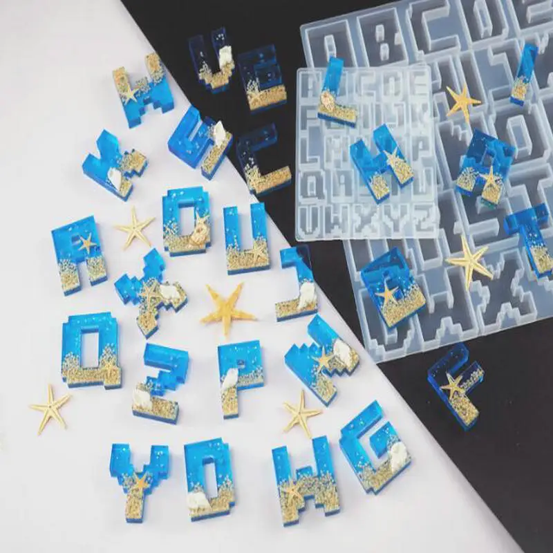 DIY Crystal Epoxy Resin Uppercase Letter Silicone Mold Jewelry Fillings Pendant Accessory Charms Handmade Pixel Letters Mould
DIY Crystal Epoxy Resin Uppercase Letter Silicone Mold Jewelry Fillings Pendant Accessory Charms Handmade Pixel Letters Mould