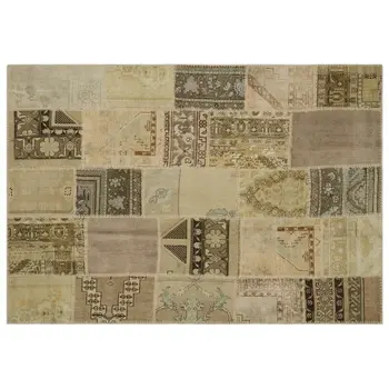 Handmade Beige Vintage Overdyed Patchwork Area Rug 160x230 Cm-5'3''X7'7''
Handmade Beige Vintage Overdyed Patchwork Area Rug 160x230 Cm-5'3''X7'7''