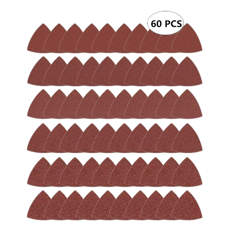 60pcs Triangular Hook and Loop Triangle-Sandpaper, Fit 3-1/8 Inch Oscillating Multi Tool Sanding Pad, Assorted 40 60 80 100 120
60pcs Triangular Hook and Loop Triangle-Sandpaper, Fit 3-1/8 Inch Oscillating Multi Tool Sanding Pad, Assorted 40 60 80 100 120