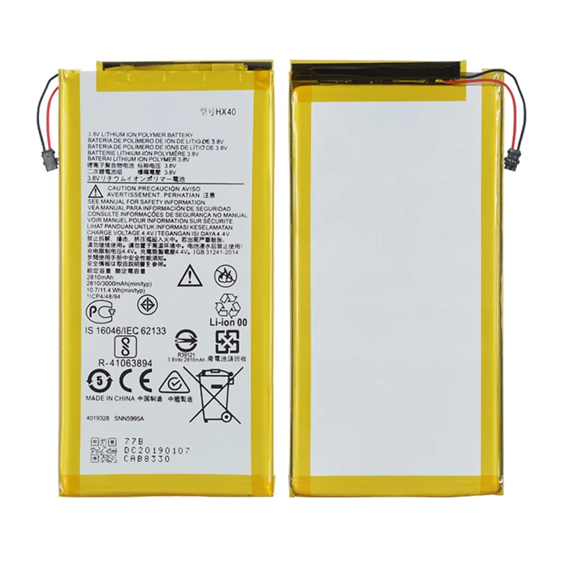 Ооз оригинальный высокое Ёмкость батарея HX40 для Motorola MOTO X4 XT1900-1 XT1900-2 XT1900-3 XT1900-4
