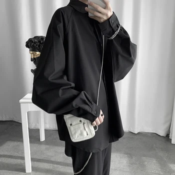 EWQ / spring 2020 Lantern Sleeve Turn-down Collar Open Stitch Oversize Shirt for male Korean Personality tops streetwear FT152
EWQ / spring 2020 Lantern Sleeve Turn-down Collar Open Stitch Oversize Shirt for male Korean Personality tops streetwear FT152