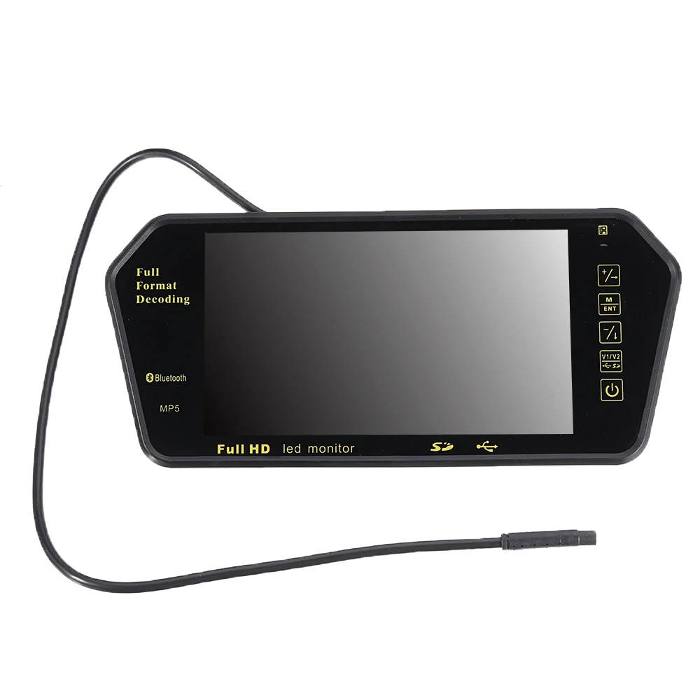 7 Inch Rearview LED Car Monitor Full HD MP5 Player Touchable Button Support TF Card USB bluetooth Video Music FM Transmitter
7 Inch Rearview LED Car Monitor Full HD MP5 Player Touchable Button Support TF Card USB bluetooth Video Music FM Transmitter