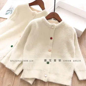 Girls Imitation Velvet Cardigan Autumn Winter New Baby Wave Thicken Fashion Comfortable Sweater Coat Popular Tops 2-6 Years
Girls Imitation Velvet Cardigan Autumn Winter New Baby Wave Thicken Fashion Comfortable Sweater Coat Popular Tops 2-6 Years