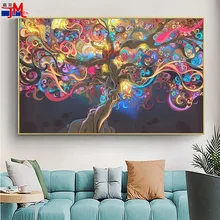 Abstract Psychedelic Tree Diamond Painting Wall Decor Square Round Drill Cross Stitch Tree Of Life Diamond Embroidery Mosaic Kit
Abstract Psychedelic Tree Diamond Painting Wall Decor Square Round Drill Cross Stitch Tree Of Life Diamond Embroidery Mosaic Kit