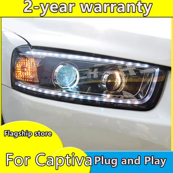 

Car Styling Head Lamp For Chevrolet Captiva headlights 2012-2015 LED headlight DRL Bi-Xenon Lens xenon HID Low Beam