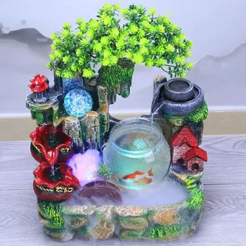 Rockery Desktop Fountain with Colorful Light Home Decoration Atomizing Effect Mist Discharge
Rockery Desktop Fountain with Colorful Light Home Decoration Atomizing Effect Mist Discharge