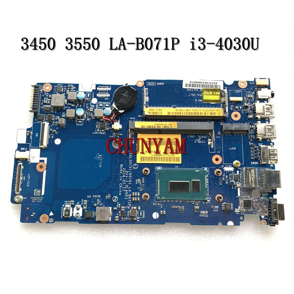 Новый бренд для DELL Latitude 3450 3550 Материнская плата ноутбука I3-4030U LA-B071P CN-0GFMF5 GFMF5