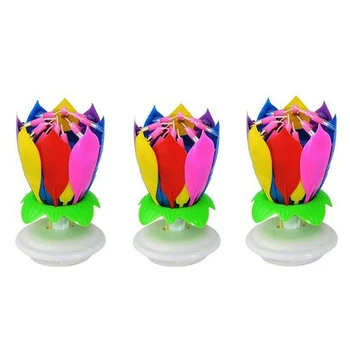 3 Pack Musical Birthday Candle Multicolor Musical Candle Lotus Rotation Play Music Colorful Music Birthday Candle
3 Pack Musical Birthday Candle Multicolor Musical Candle Lotus Rotation Play Music Colorful Music Birthday Candle