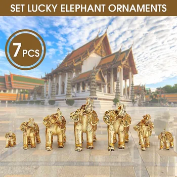Gold Buddha Lucky Elephant Figurine Art Sculpture Animal Statues Resin Crafts Home Decoration Accessories Set
Gold Buddha Lucky Elephant Figurine Art Sculpture Animal Statues Resin Crafts Home Decoration Accessories Set