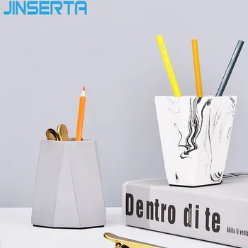 JINSERTA Marbled Cement Storage Box Pen Holder Makeup Brush Storage Bucket Multifunction Home Office Sundries Organizer
JINSERTA Marbled Cement Storage Box Pen Holder Makeup Brush Storage Bucket Multifunction Home Office Sundries Organizer