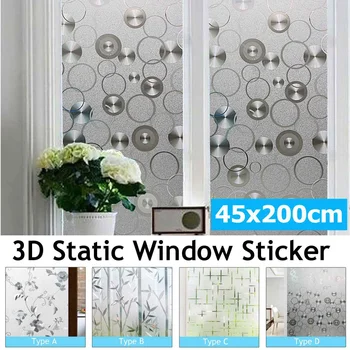 Frosted Film On Glass Self-Adhesive Waterproof Window Privacy PVC Film Sticker Glass Film Paper Bathroom Room Decor 45 x 200cm
Frosted Film On Glass Self-Adhesive Waterproof Window Privacy PVC Film Sticker Glass Film Paper Bathroom Room Decor 45 x 200cm