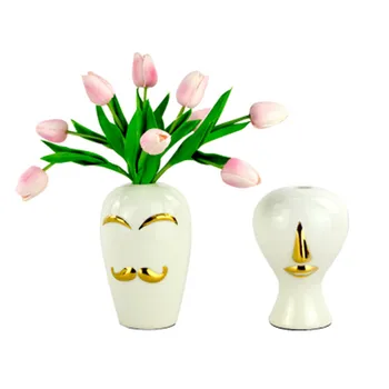 American Style Abstraction Human Face Loves Vase Fashion Living Room Entryway Ceramics Flower Pot Decoration X2482 
American Style Abstraction Human Face Loves Vase Fashion Living Room Entryway Ceramics Flower Pot Decoration X2482