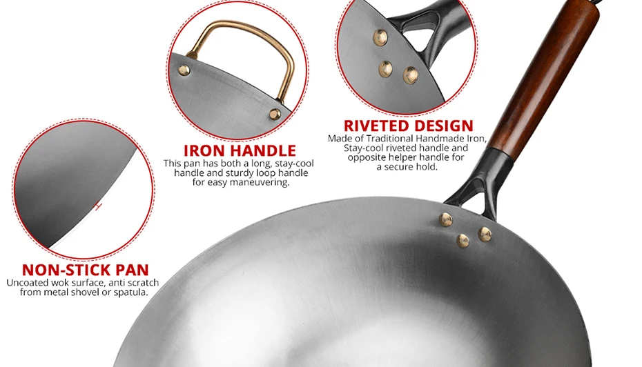 Traditional Iron Wok, Non-coating Woks Hand forged For Kitchen Pan Wooden Handle Wok Kitchen Gas Pot Cookware 5 Mallzona H5953d1657311425a99a522bb185cc34cT Traditional Iron Wok, Non-coating Woks Hand forged For Kitchen Pan Wooden Handle Wok Kitchen Gas Pot Cookware Mallzona