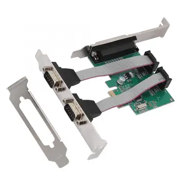 PCI-E to 2 Serial Card +1 Parallel Port Card Desktop PCI Expansion Card LPT Port Adapter Card riser card
PCI-E to 2 Serial Card +1 Parallel Port Card Desktop PCI Expansion Card LPT Port Adapter Card riser card