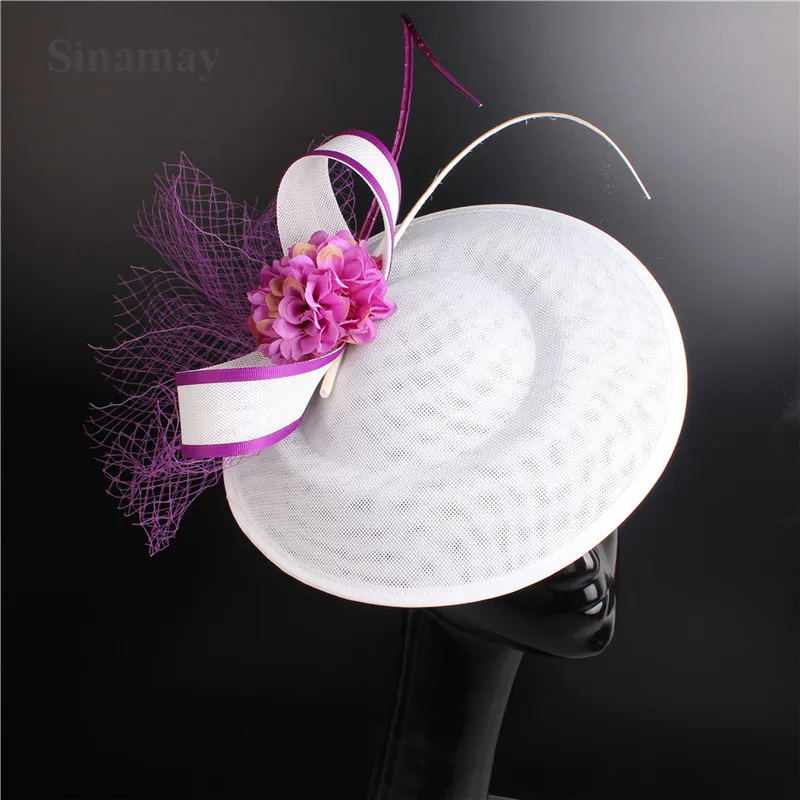 

Ladies Wedding Millinery Cap Women Fascinator Fancy Hat Charming Church Headpiece Hair Clip Formal Church Occasion Headwear