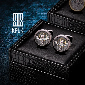 KFLK Fashion Shirts Cufflinks for Mens Brand Watch Tourbillon Movement Mechanical Cuff links Buttons High Quality guests
KFLK Fashion Shirts Cufflinks for Mens Brand Watch Tourbillon Movement Mechanical Cuff links Buttons High Quality guests