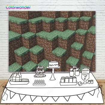 Pixel Blocks Backdrops for Birthday Party Background Game Theme Party Decorations Banner Children Baby Boy Photography Backdrops
Pixel Blocks Backdrops for Birthday Party Background Game Theme Party Decorations Banner Children Baby Boy Photography Backdrops