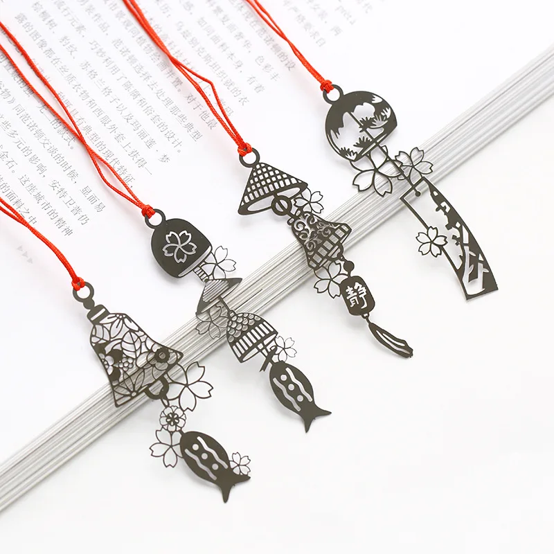 Hollowed-out Wind-bell Metal Bookmark for Book Paper Creative Items Elegant Korean Stationery Gift Package New Arrive
Hollowed-out Wind-bell Metal Bookmark for Book Paper Creative Items Elegant Korean Stationery Gift Package New Arrive
