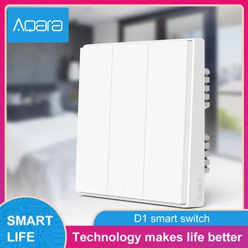 New in June Original Aqara D1 Smart Wireless Wall Switch 1/2/3 Button Zigbee For Mijia Mi Home APP Apple Homekit No Hub Required
New in June Original Aqara D1 Smart Wireless Wall Switch 1/2/3 Button Zigbee For Mijia Mi Home APP Apple Homekit No Hub Required