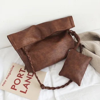 Retro Women Handbag 2019 Big PU Leather Bag Soft Bag Female Shoulder Bags Large Capacity Shopper Tote Purse
Retro Women Handbag 2019 Big PU Leather Bag Soft Bag Female Shoulder Bags Large Capacity Shopper Tote Purse