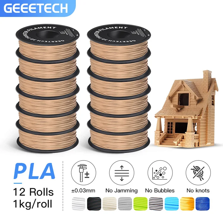 GEEETECH 12rolls 1roll/1kg 1.75mm PLA 3D Printer Filament Vacuum Packaging Overseas Warehouses A variety of Colors Fast Ship
GEEETECH 12rolls 1roll/1kg 1.75mm PLA 3D Printer Filament Vacuum Packaging Overseas Warehouses A variety of Colors Fast Ship
