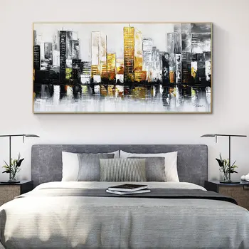 Abstract Golden Building 100%Hand Painted Wall Picture for Living Room Oil Paintings on Canvas Abstract Hotel Decor
Abstract Golden Building 100%Hand Painted Wall Picture for Living Room Oil Paintings on Canvas Abstract Hotel Decor