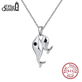 Effie Queen 925 Sterling Silver Whale Necklaces & Pendants For Women True Love Couple Fashion Female Original Jewelry KSN123
Effie Queen 925 Sterling Silver Whale Necklaces & Pendants For Women True Love Couple Fashion Female Original Jewelry KSN123