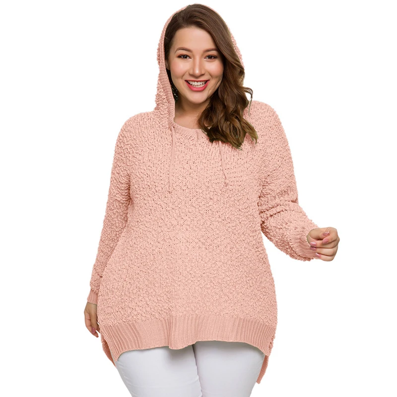 Sholina Plus Size Warm Drawstring With Hat Sweaters Women Loose Oversize Tops Pullover Casual Sweater Feminino Big Size Jumper
Sholina Plus Size Warm Drawstring With Hat Sweaters Women Loose Oversize Tops Pullover Casual Sweater Feminino Big Size Jumper