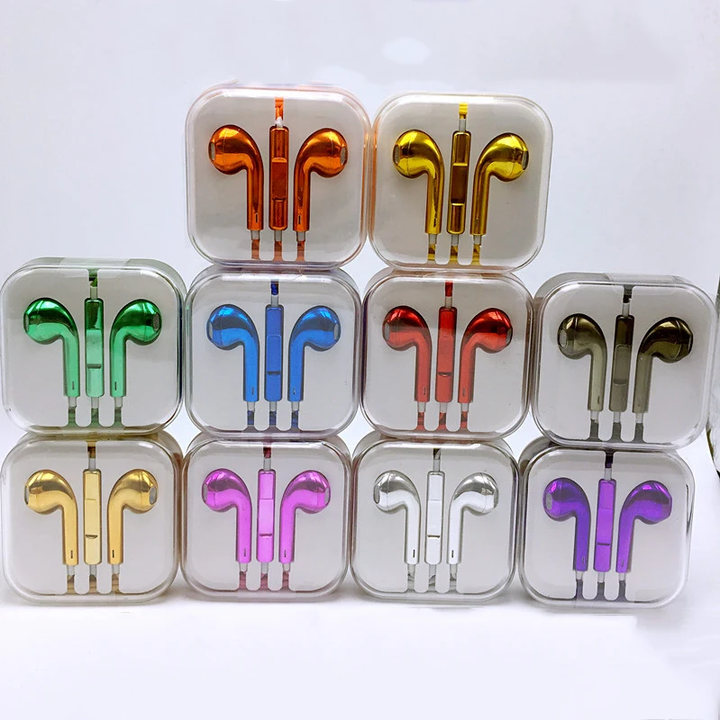 Wired colorful Stereo In-ear with Mic Earphone Electroplating Bass Handsfree Call Phone Earphone
Wired colorful Stereo In-ear with Mic Earphone Electroplating Bass Handsfree Call Phone Earphone