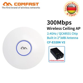 COMFAST 300Mbps 802.11b/g/n wireless standard WIFI Router Wall Mount Ceiling AP Access Point Hotspot With 48V Poe Power Adapter
COMFAST 300Mbps 802.11b/g/n wireless standard WIFI Router Wall Mount Ceiling AP Access Point Hotspot With 48V Poe Power Adapter