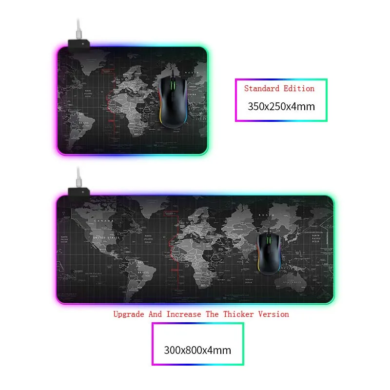 RGB Gaming Mouse Pad Large Mouse Pad Gamer Led Computer Mousepad Big Mouse Mat with Backlight Carpet For keyboard Desk Mat 002
RGB Gaming Mouse Pad Large Mouse Pad Gamer Led Computer Mousepad Big Mouse Mat with Backlight Carpet For keyboard Desk Mat 002