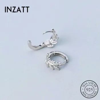 INZATT Real 925 Sterling Silve Zircon Leaves Hoop Earrings For Fashion Women Party Fine Jewelry Minimalist Accessories Classic 
INZATT Real 925 Sterling Silve Zircon Leaves Hoop Earrings For Fashion Women Party Fine Jewelry Minimalist Accessories Classic