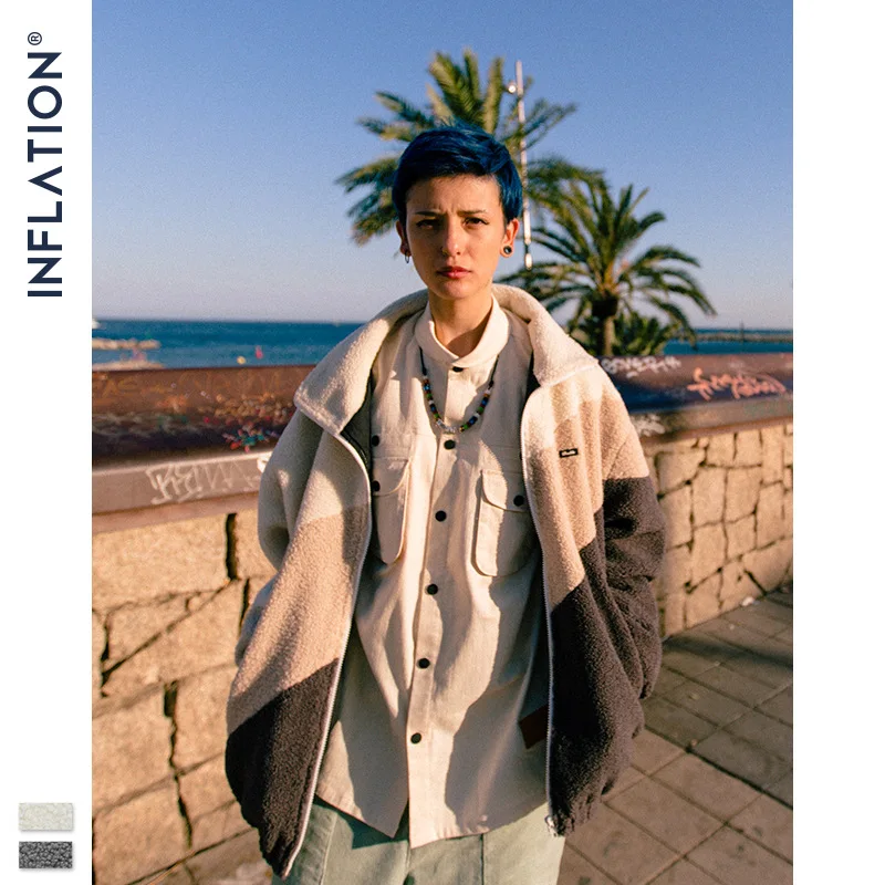 INF Men'S Wear | 2019 Autumn And Winter New Style Popular Brand Retro Contrast Color Joint Berber Fleece Stand Collar Zipper Men
INF Men'S Wear | 2019 Autumn And Winter New Style Popular Brand Retro Contrast Color Joint Berber Fleece Stand Collar Zipper Men