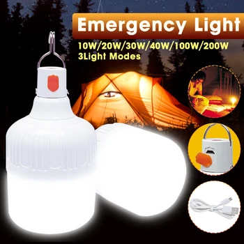 Outdoor LED Bulb USB Rechargeable 200W LED Emergency Lights Portable Tent Lamp Lantern BBQ Camping Light for Patio Porch Garden
Outdoor LED Bulb USB Rechargeable 200W LED Emergency Lights Portable Tent Lamp Lantern BBQ Camping Light for Patio Porch Garden